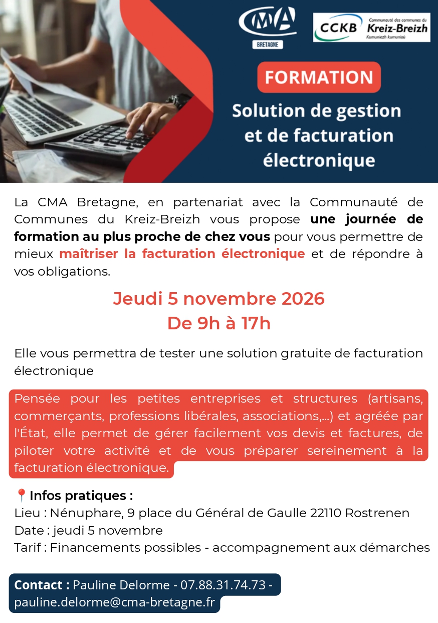 Journée formation - Facturation électronique - 05.11.2026
